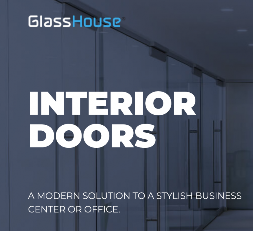 GlassHouse interior and sauna doors