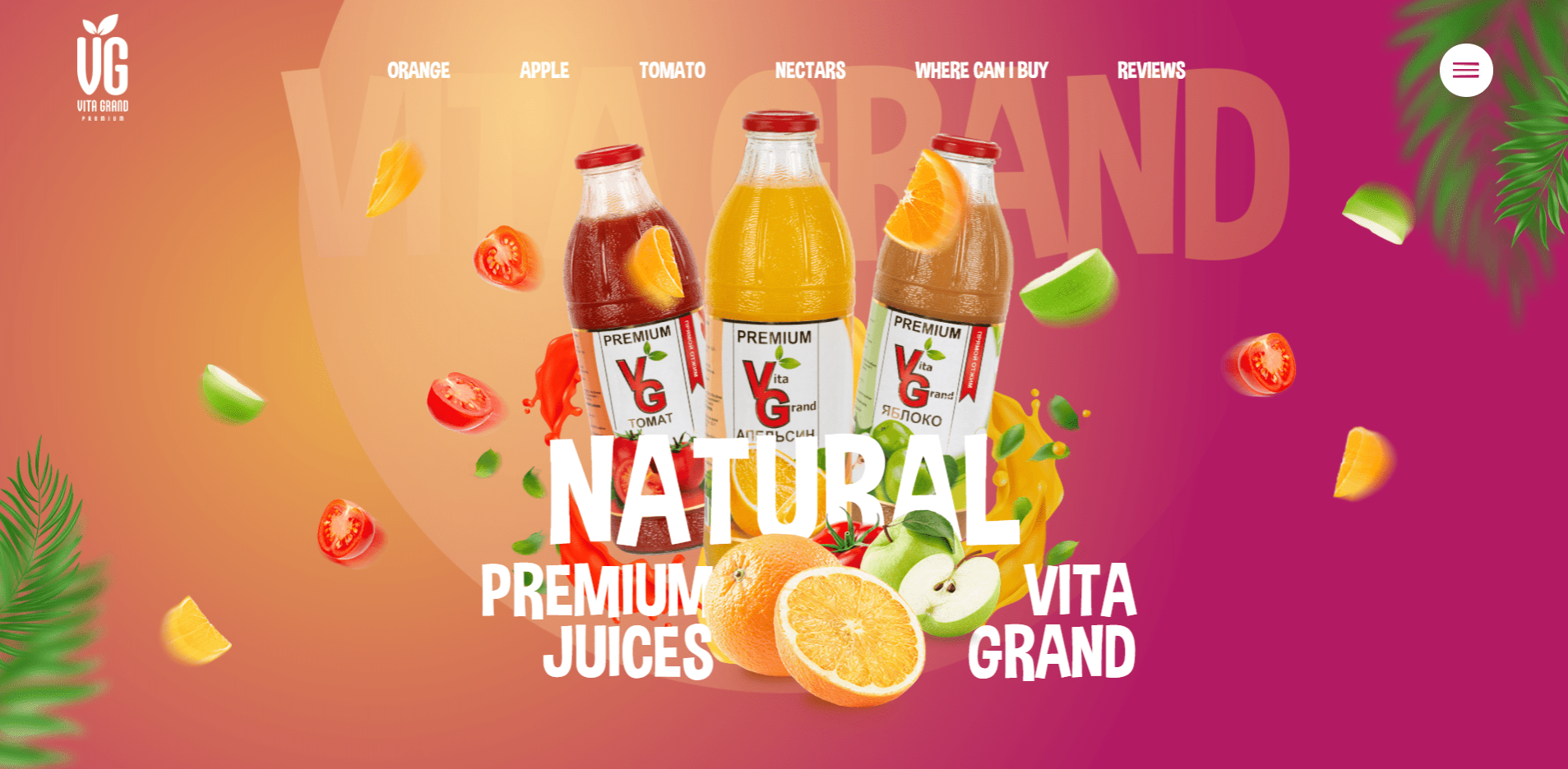 Natural premium juices VITAGRAND